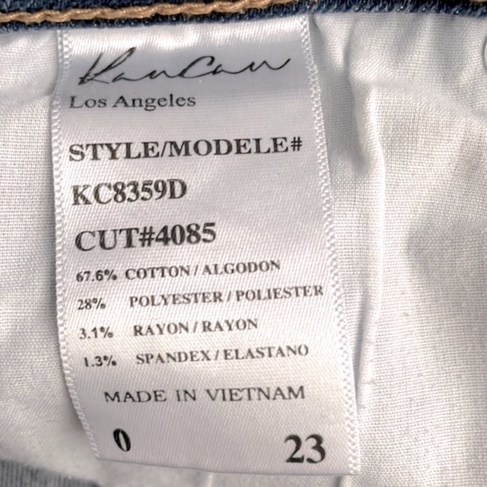 KAN CAN➕Deconstructed Mid Rise Stretch Jeans - Picture 6 of 6